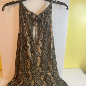 H&M animal print‎ shorts romper size M